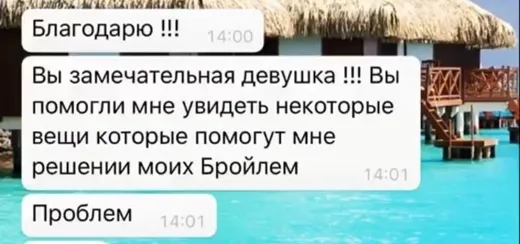 Отзыв клиента о работе по методике Анастасии